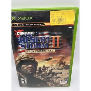Conflict: Desert Storm II - Back to Baghdad (Xbox) GOOD, W/MANUAL!